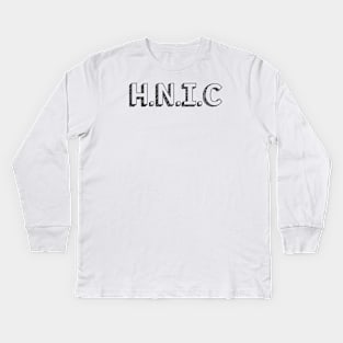 H.N.I.C / / Typography Design Kids Long Sleeve T-Shirt